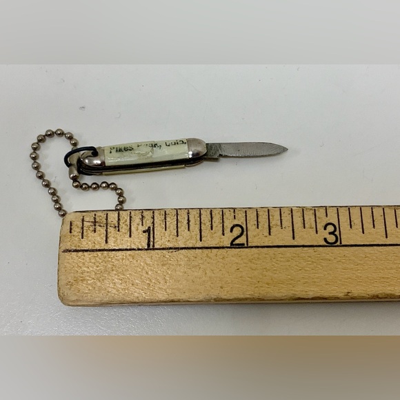 1950s Vintage Miniature Mother of Pearl Pike’s Peak CO Miniaiture Keychain - Picture 3 of 11